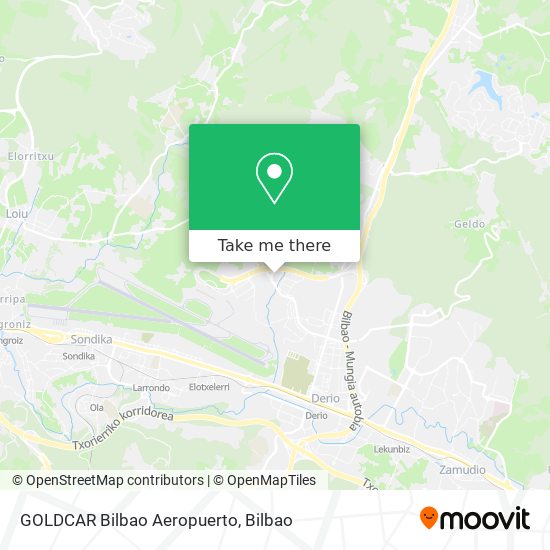 GOLDCAR Bilbao Aeropuerto map