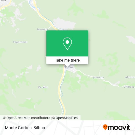 Monte Gorbea map