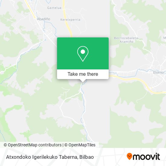 mapa Atxondoko Igerilekuko Taberna