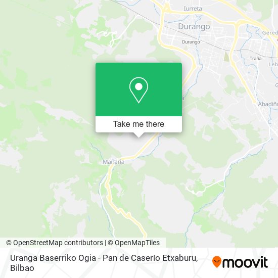 Uranga Baserriko Ogia - Pan de Caserío Etxaburu map