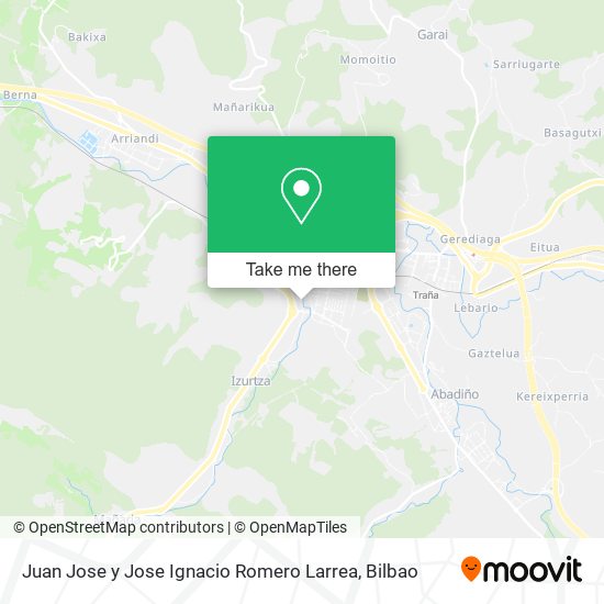 Juan Jose y Jose Ignacio Romero Larrea map