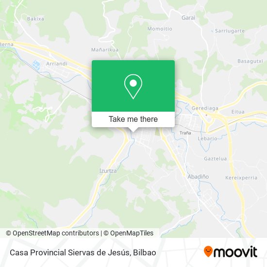 Casa Provincial Siervas de Jesús map