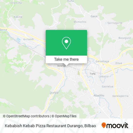 mapa Kebabish Kebab Pizza Restaurant Durango