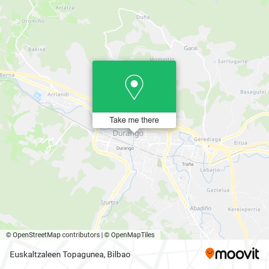 Euskaltzaleen Topagunea map