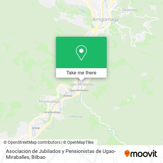 Asociación de Jubilados y Pensionistas de Ugao-Miraballes map