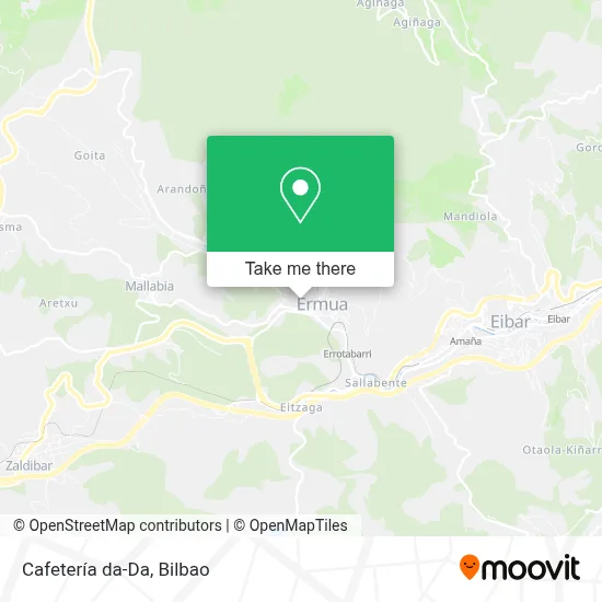 Cafetería da-Da map