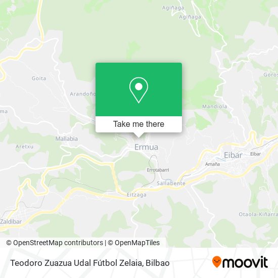 Teodoro Zuazua Udal Fútbol Zelaia map