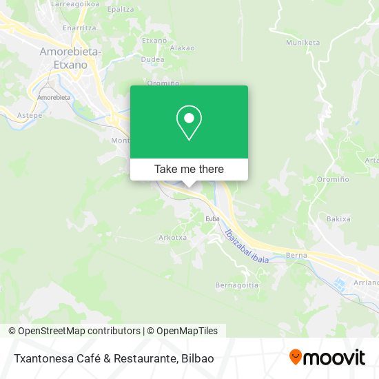 mapa Txantonesa Café & Restaurante