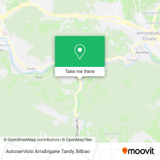 Autoservicio Arraibigane Tandy map