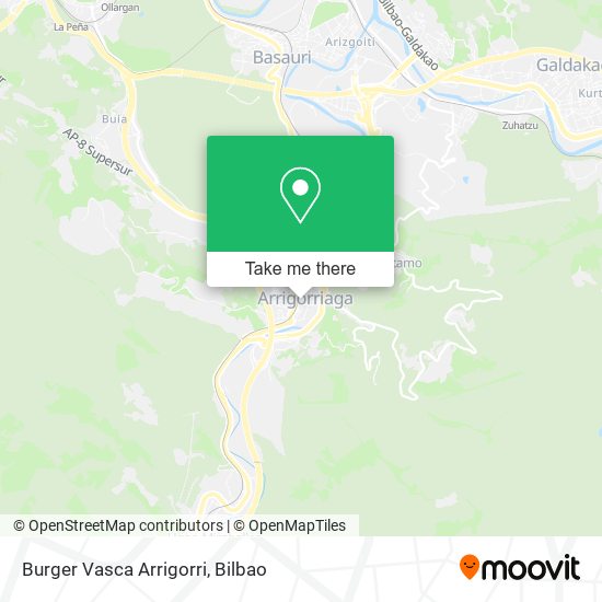 mapa Burger Vasca Arrigorri