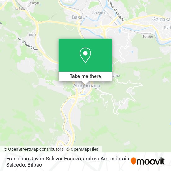 Francisco Javier Salazar Escuza, andrés Amondarain Salcedo map