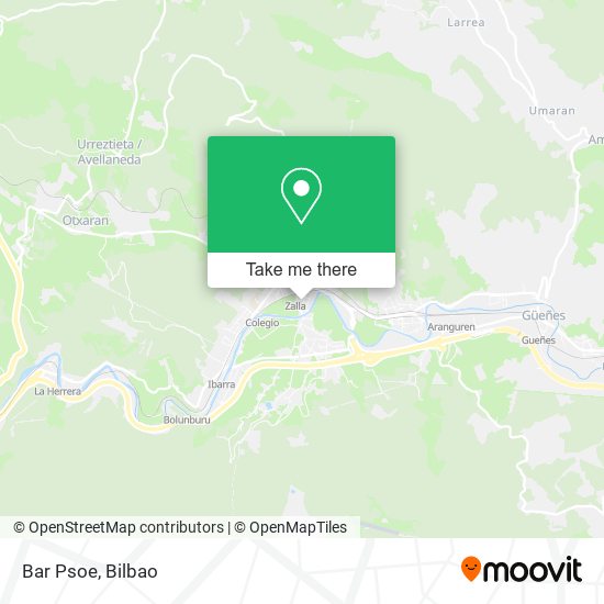 Bar Psoe map