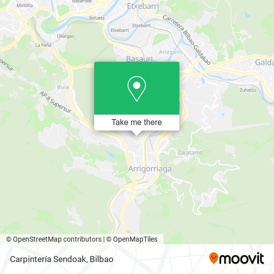 Carpintería Sendoak map