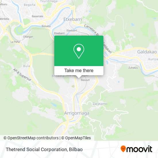 Thetrend Social Corporation map