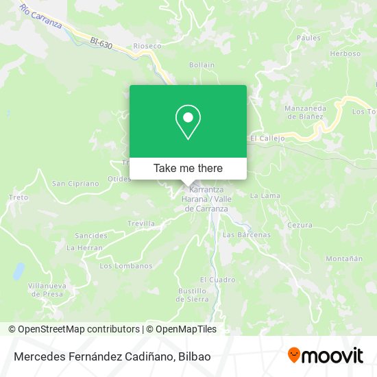 Mercedes Fernández Cadiñano map