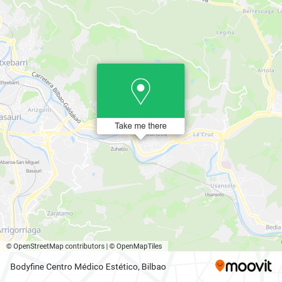 Bodyfine Centro Médico Estético map