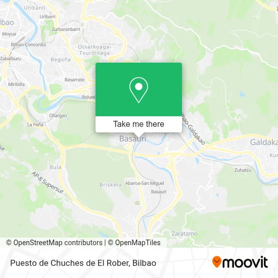 Puesto de Chuches de El Rober map