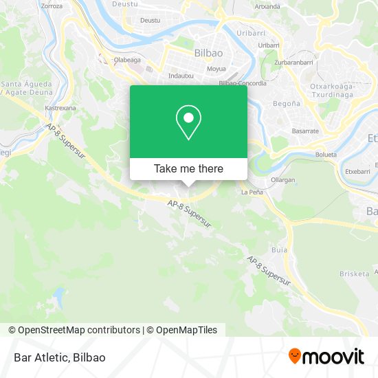 Bar Atletic map