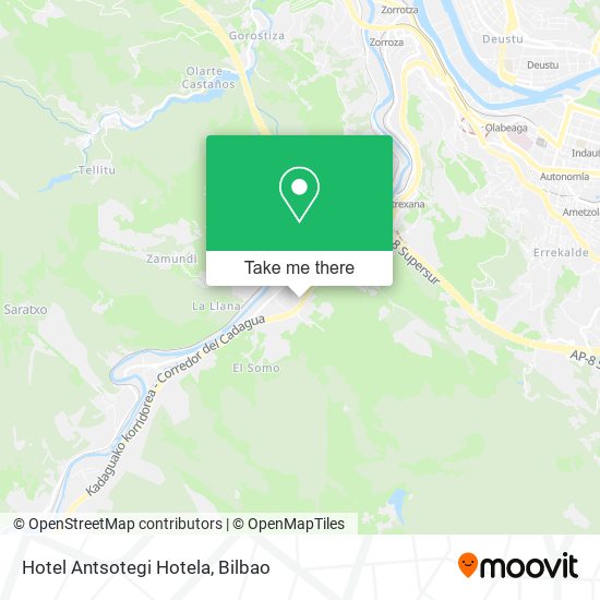 Hotel Antsotegi Hotela map