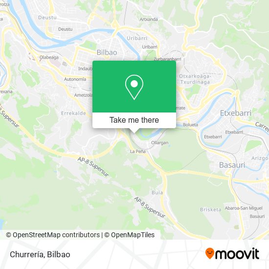 Churrería map