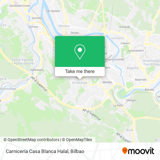 Carnicería Casa Blanca Halal map