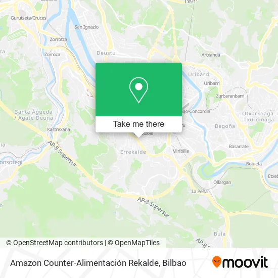 Amazon Counter-Alimentación Rekalde map