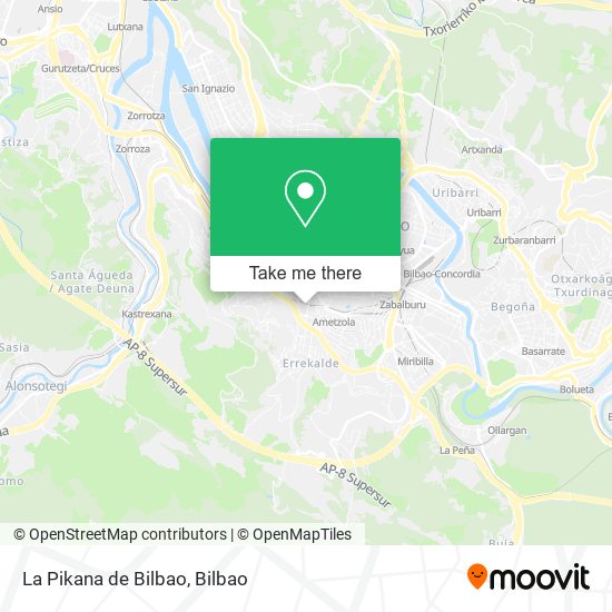 mapa La Pikana de Bilbao