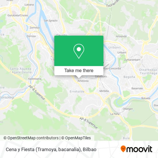 mapa Cena y Fiesta (Tramoya, bacanalia)