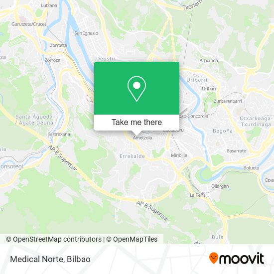 Medical Norte map