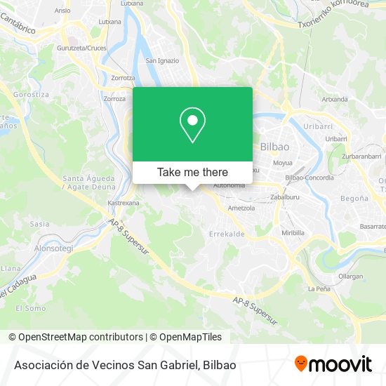 Asociación de Vecinos San Gabriel map