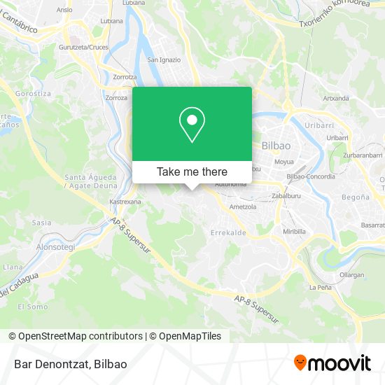 mapa Bar Denontzat