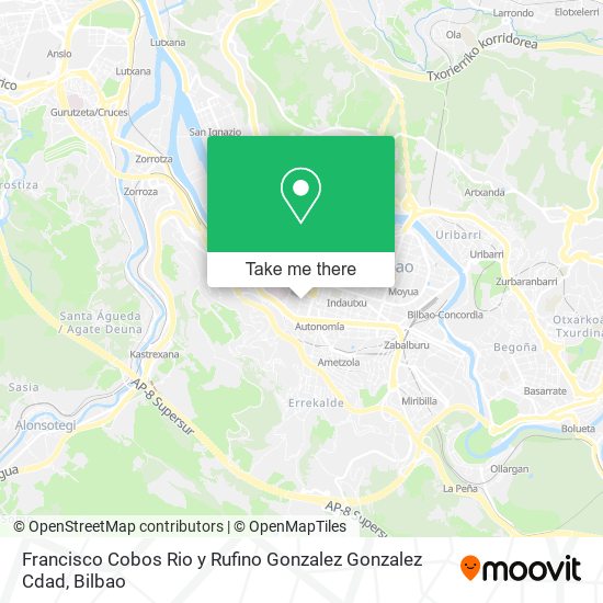 Francisco Cobos Rio y Rufino Gonzalez Gonzalez Cdad map