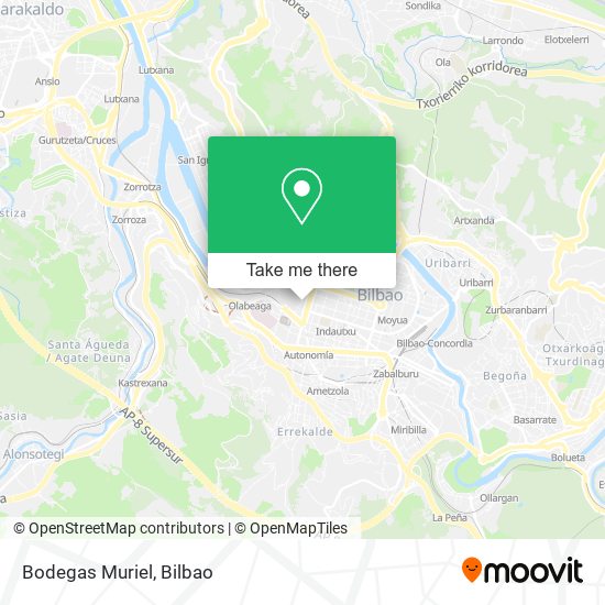 mapa Bodegas Muriel