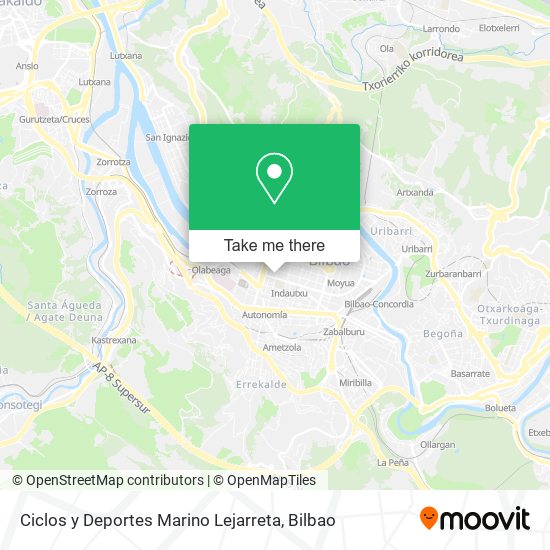 Ciclos y Deportes Marino Lejarreta map