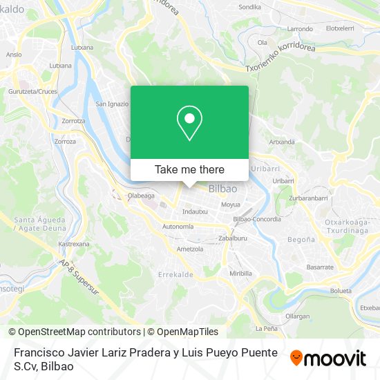 Francisco Javier Lariz Pradera y Luis Pueyo Puente S.Cv map