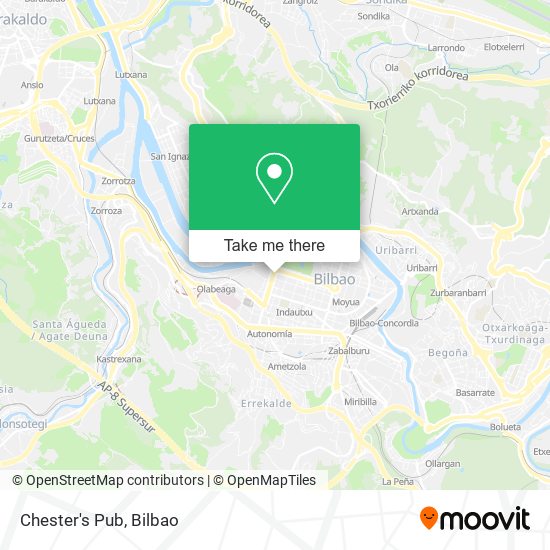 Chester's Pub map
