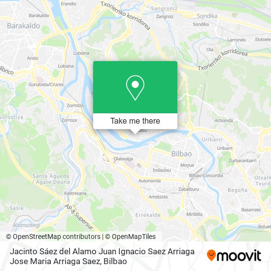 Jacinto Sáez del Alamo Juan Ignacio Saez Arriaga Jose Maria Arriaga Saez map