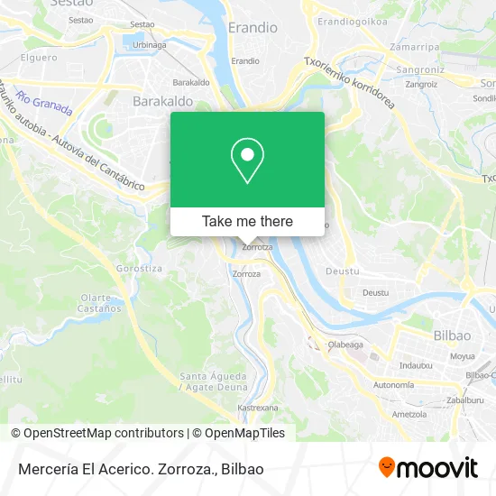 Mercería El Acerico. Zorroza. map
