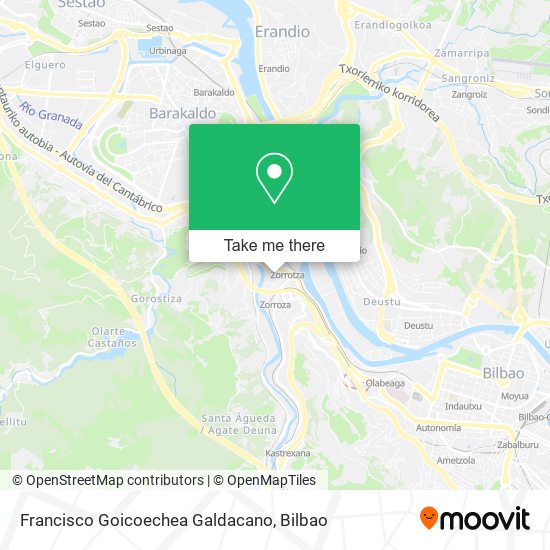 Francisco Goicoechea Galdacano map