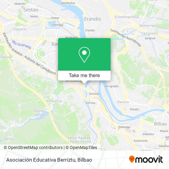 mapa Asociación Educativa Berriztu