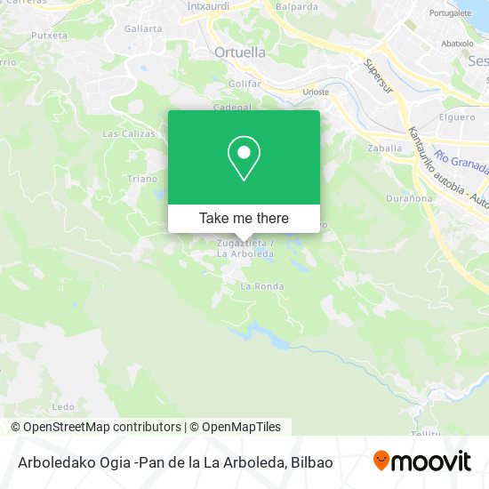 Arboledako Ogia -Pan de la La Arboleda map