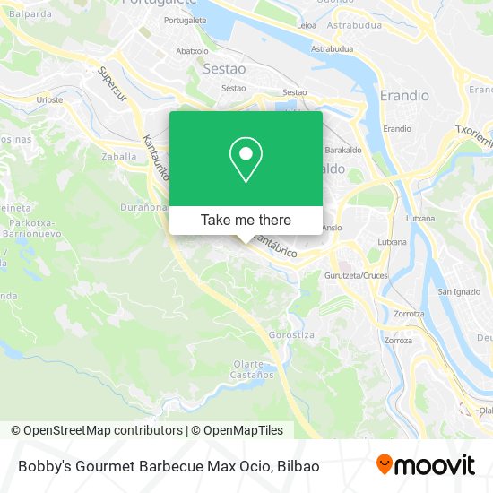 Bobby's Gourmet Barbecue Max Ocio map