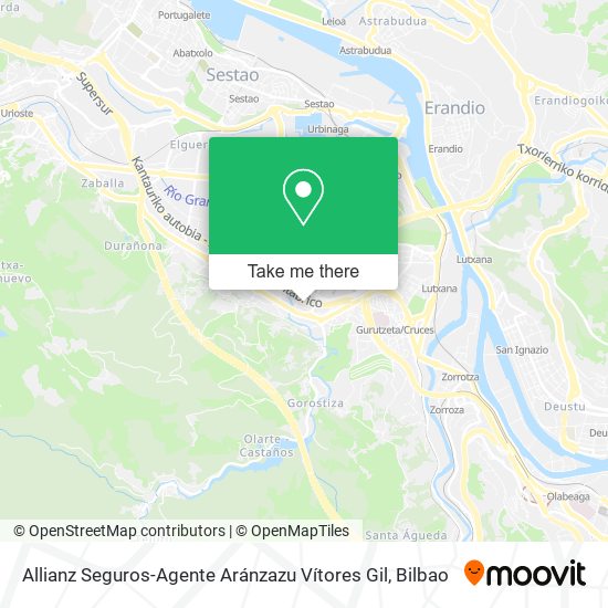 mapa Allianz Seguros-Agente Aránzazu Vítores Gil