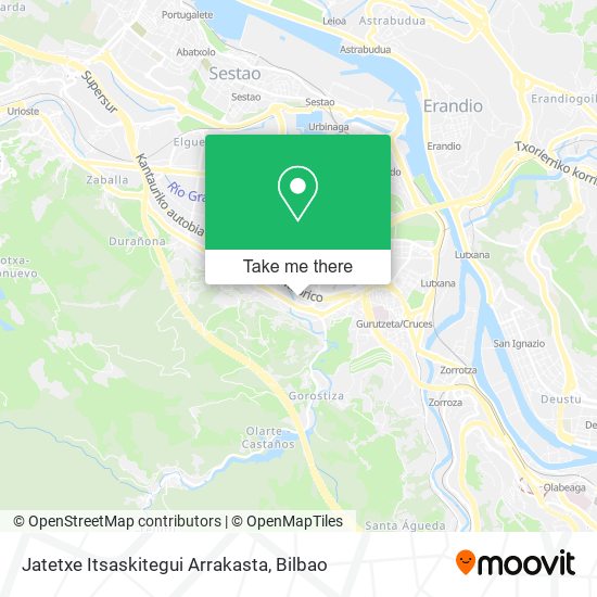 mapa Jatetxe Itsaskitegui Arrakasta