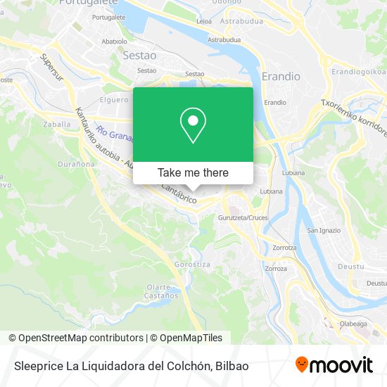 Sleeprice La Liquidadora del Colchón map