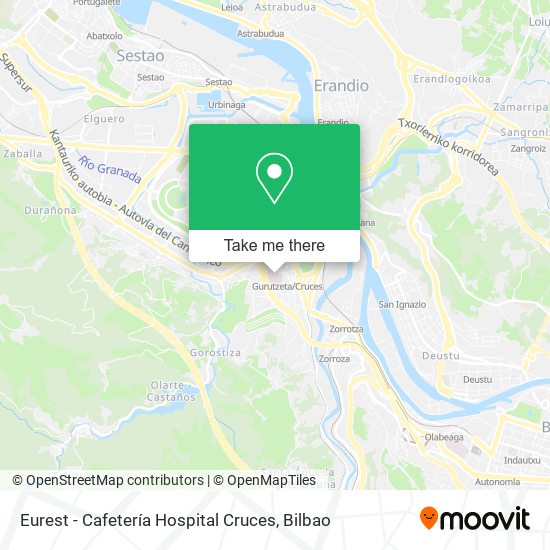 mapa Eurest - Cafetería Hospital Cruces