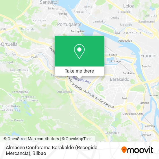Almacén Conforama Barakaldo (Recogida Mercancía) map