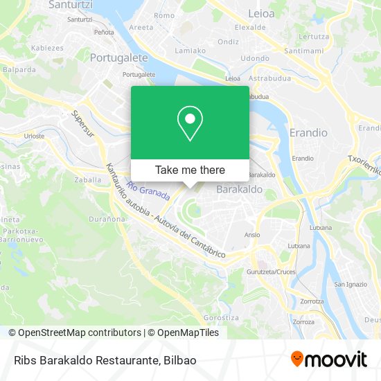 mapa Ribs Barakaldo Restaurante