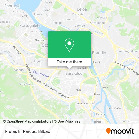 Frutas El Parque map