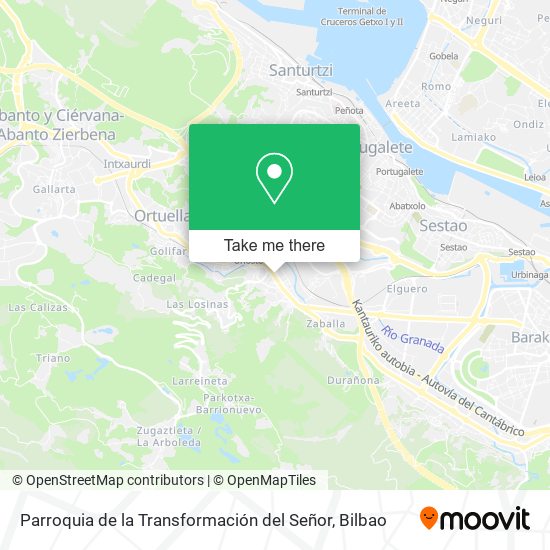 mapa Parroquia de la Transformación del Señor